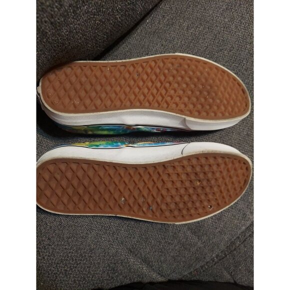 Vans Tie Dye Multicolor Slip-On Skate Shoes Unisex Men 6.5 Women 8 Rainbow - Picture 12 of 12
